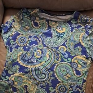 Talbots Paisley Print Top